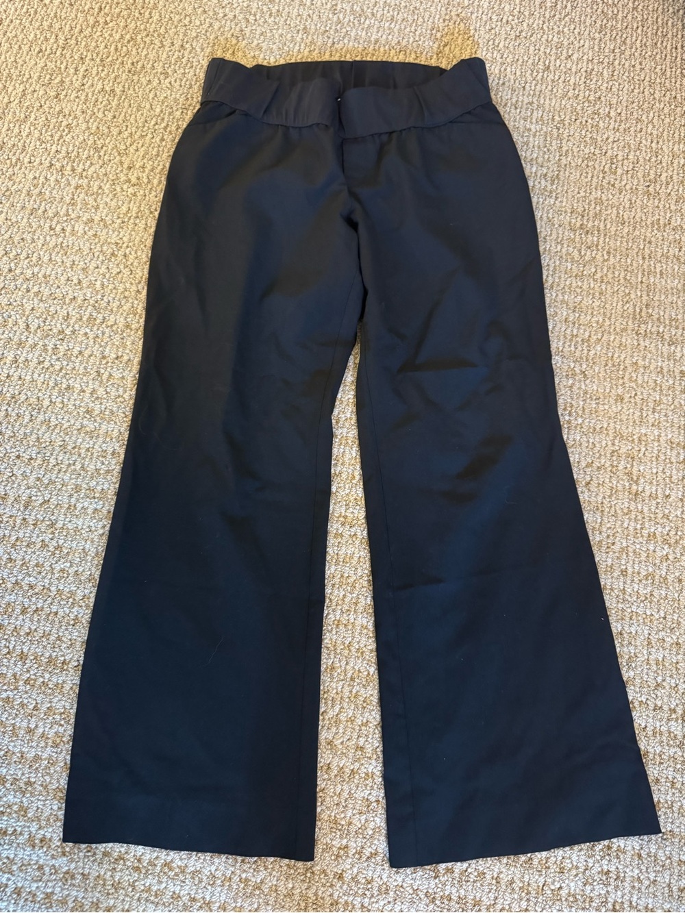 GAP maternity Black Wide-Leg Pull-On Pants Trousers 14R